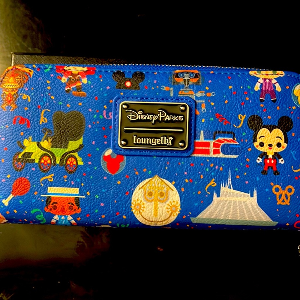 Disney Parks Loungefly Park Attractions Icons Wallet